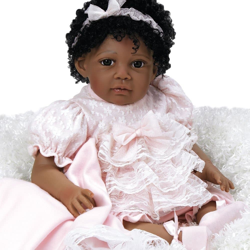 Boneca Bebê Reborn Afro Americana Reborn Baby Dolls, NCol Realistic Baby  Dolls - Miami Outlet Importados